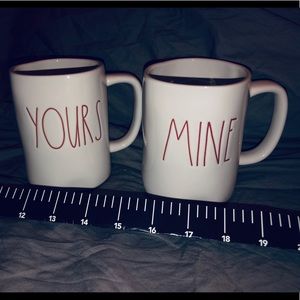 Yours and mine by Rae Dunn mugs